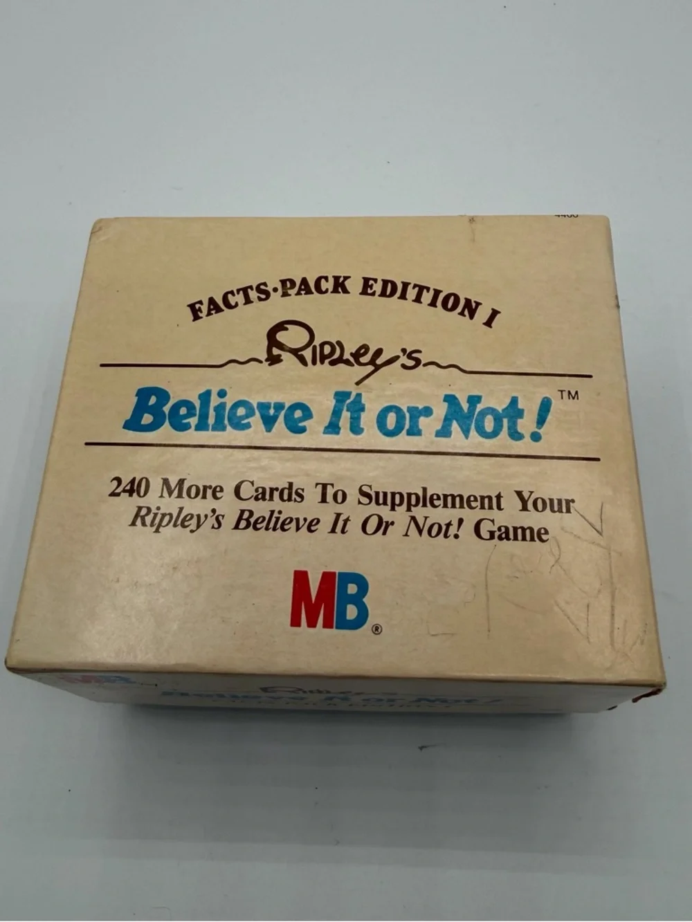 Vintage 1984 Ripley’s Believe It or Not Facts Pack Ed 1 240 Cards Milton Bradley